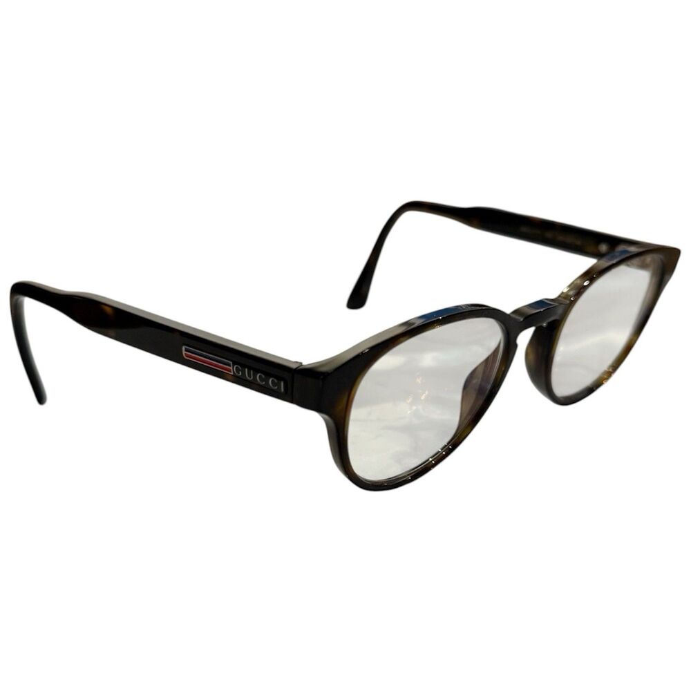 Gucci GG0827O 002 Eyeglasses Tortoise Round Frame 48‑20‑145 Made in Italy